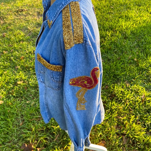 Flamingo Denim Jacket - Picture 3 of 5